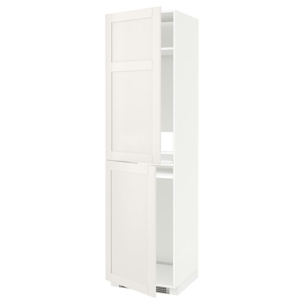 Высокий шкаф для холодильник/мороз, белый/Сэведаль белый 60x60x220 см IKEA METOD МЕТОД 292.231.37 - фото 1