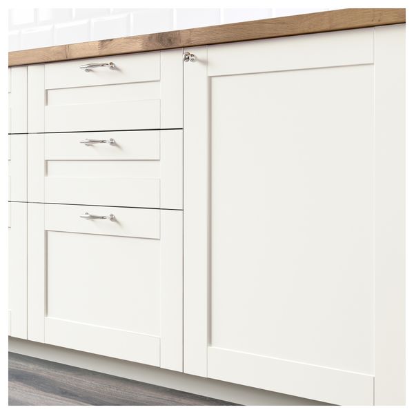 Фронтальная панель ящика СЭВЕДАЛЬ, белый - схема-чертеж с размерами