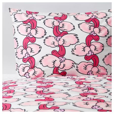 Пододеяльник и 1 наволочка СТУНСИГ, мордочки (150x200/50x70 см)