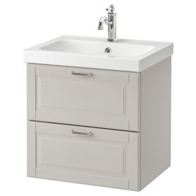 Шкаф для раковины с 2 ящиками, 63x49x64 cm IKEA ODENSVIK ОДЕНСВИК, GODMORGON ГОДМОРГОН 692.932.89
