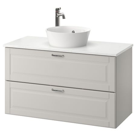 Шкаф со столешницей 40см раковина, 102x49x75 cm IKEA KATTEVIK КАТТЕВИК, GODMORGON ГОДМОРГОН, TOLKEN ТОЛКЕН 093.089.05