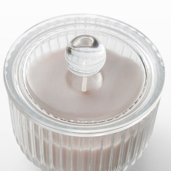 Ароматическая свеча в стакане, Гладиолус/серый 9 см IKEA BLOMDOFT БЛОМДОРФ 403.705.32 - фото 3