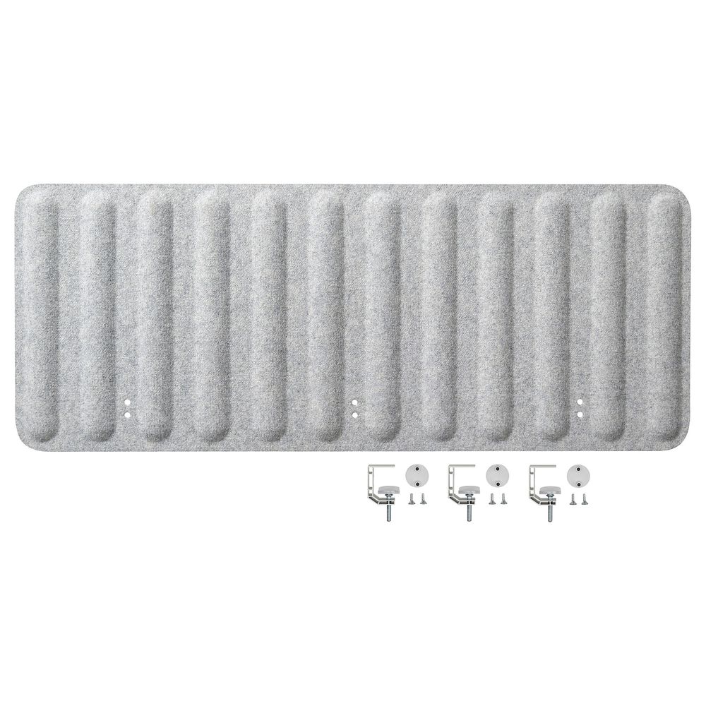 Экран для письменного стола, серый 120x48 см IKEA EILIF ЭЙЛИФ 904.827.68 - фото 1