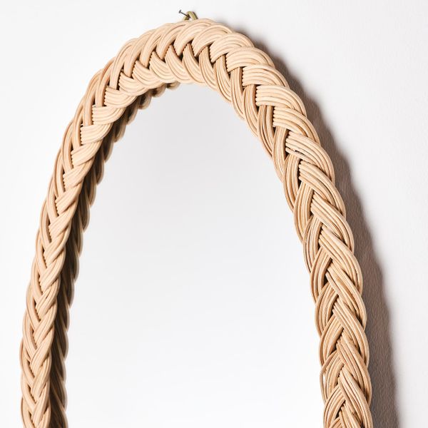 Зеркало, ротанг 61x50 см IKEA KRISTINELUND КРИСТИНЕЛУНД 104.704.44 - схема-чертеж с размерами