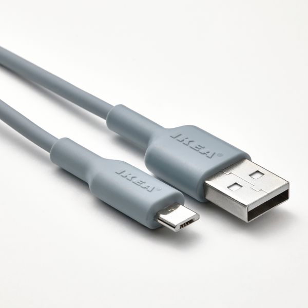Кабель USB-A–USB-micro, голубой, 1 м IKEA SITTBRUNN 105.394.91 - фото 5