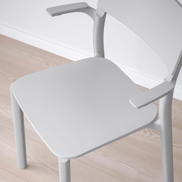Стул, серый IKEA JANINGE ЯН-ИНГЕ 402.805.17 - фото 13