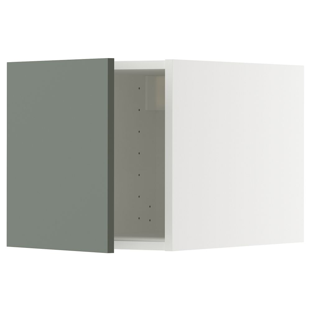 Верхний шкаф, белый, Nickebo матовый серо-зеленый, 40x40 см IKEA METOD МЕТОД 495.662.33 - фото 1