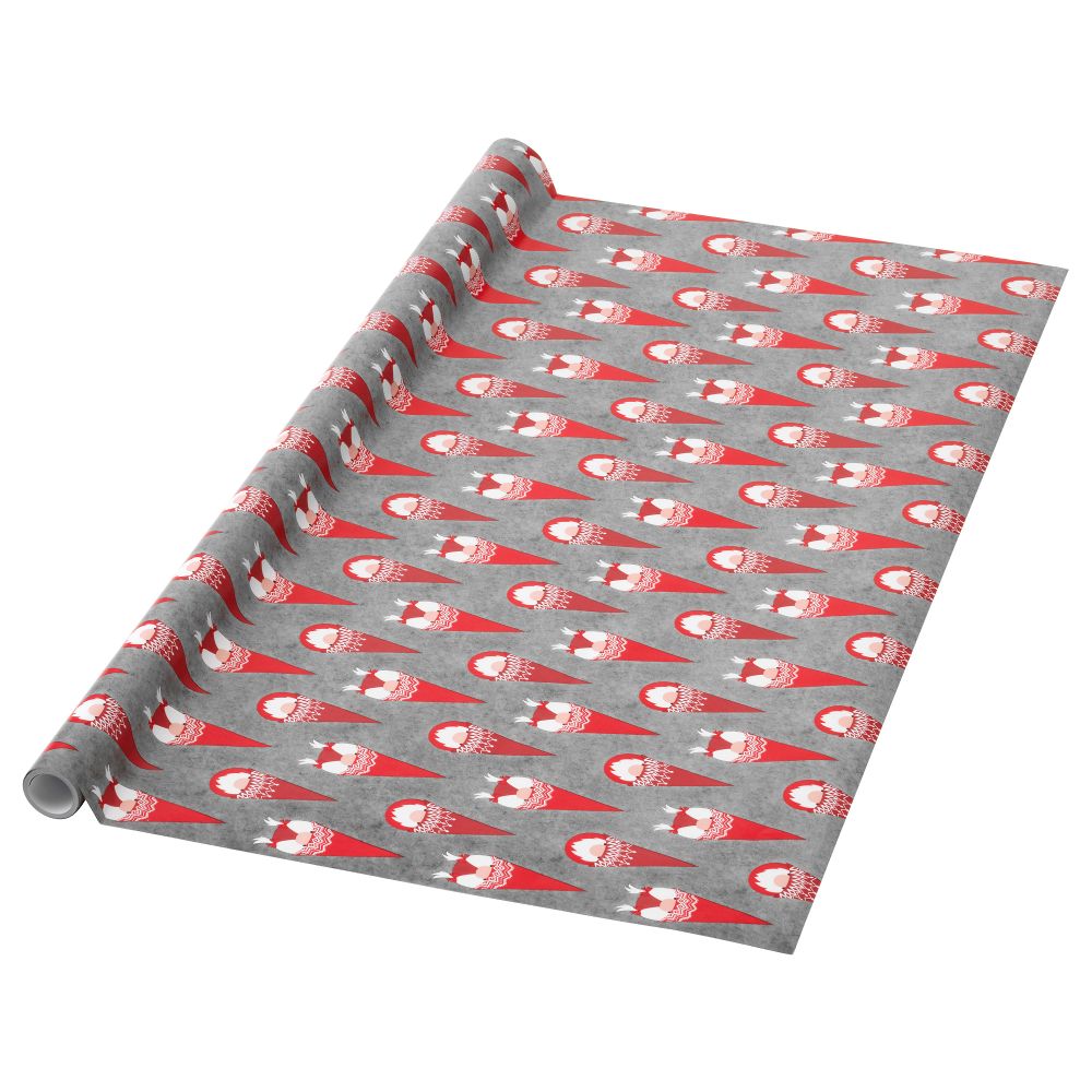 Рулон оберточной бумаги ВИНТЕР 2017, Санта Клаус, серый (4x0.7 м) - фото 1