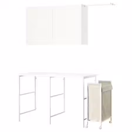 ENHET Комбинация д/хранения - белый 139x63.5 см
