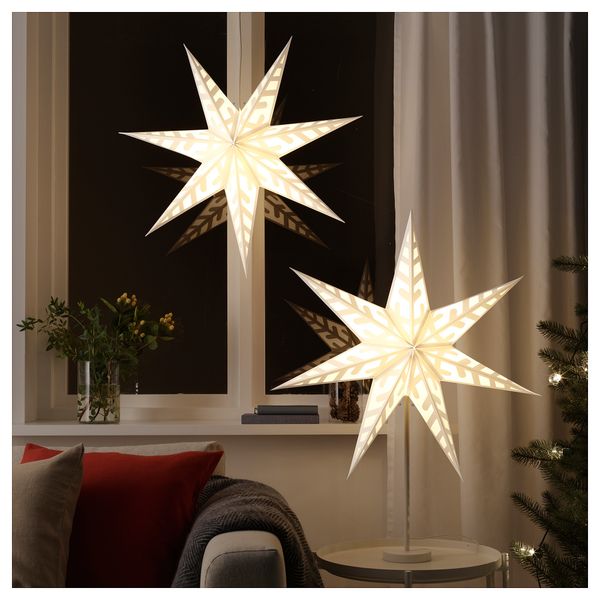 Абажур СТРОЛА, снежинка, белый (70 см) - фото 1