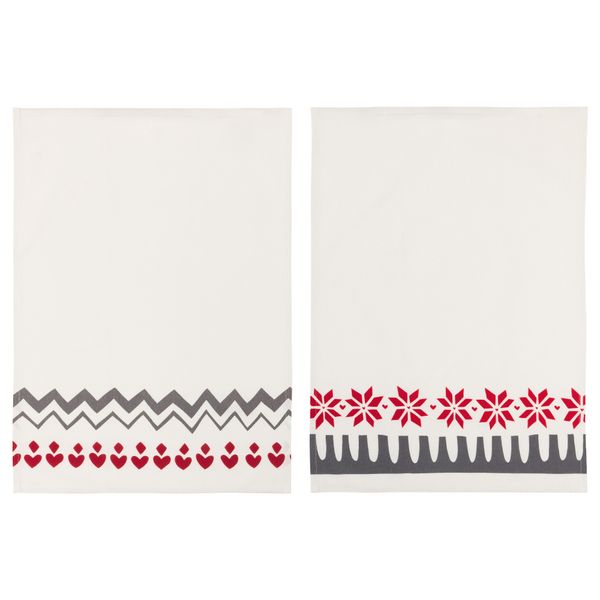 Полотенце кухонное ВИНТЕР 2017, красный, белый (50x70 см) - фото 1