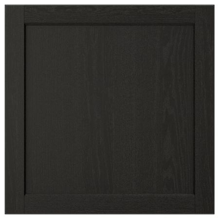LERHYTTAN Дверь - черная морилка 60x60 см
