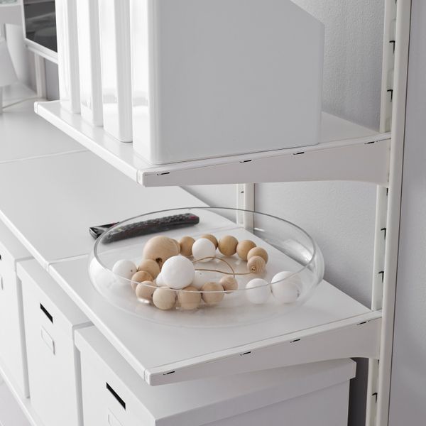 Настенная шина/полки, белый 210x41x197 см IKEA АЛЬГОТ 392.303.35 - фото 3