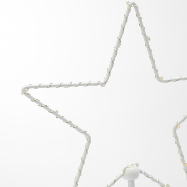Светодиодное настольное украшение, с батарейным питанием/звезда IKEA STRÅLA СТРОЛА 104.732.25 - фото 1