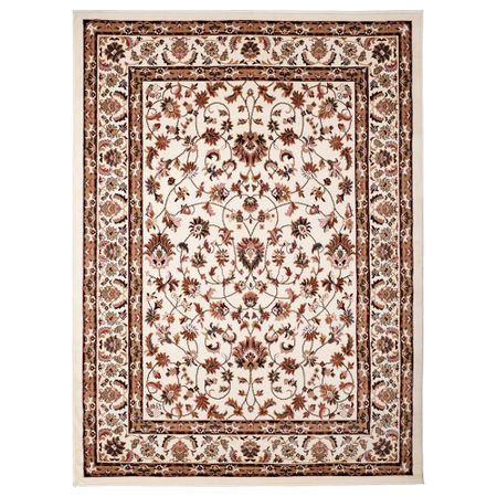 Ковер, короткий ворс ВАЛЛОБИ, бежевый, красный (170x230 см)