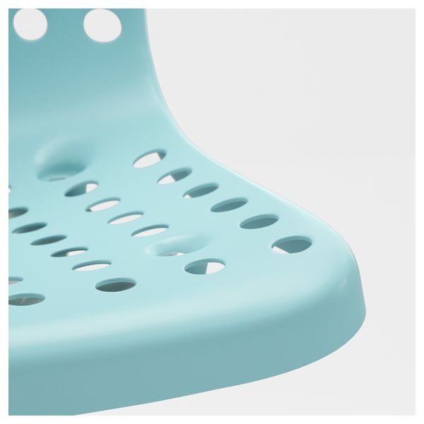 Рабочий стул СКОЛБЕРГ / СПОРРЕН, светлая бирюза, белый - схема-чертеж с размерами