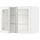 Навесной шкаф, полки, 2 стеклянные двери, белый, Hejsta белое прозрачное стекло, 80x60 см IKEA METOD МЕТОД 594.905.58