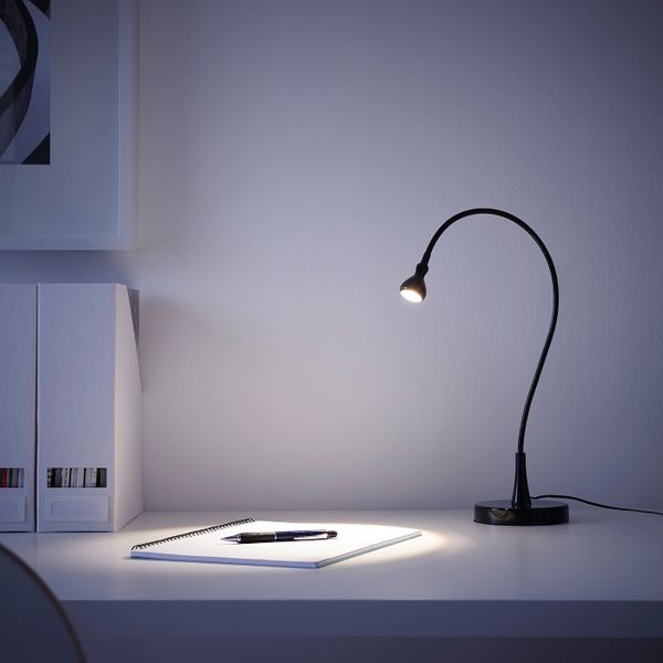 Рабочая лампа, светодиодная, черный, 60 см IKEA ЯНШО 303.605.95 - фото 2