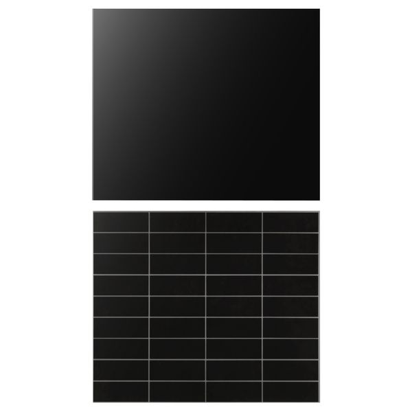 Настенная панель ФАСТБУ, двусторонний черный, под плитку черный (60x50 см) - фото 1