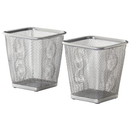 Стакан для ручек ДОКУМЕНТ, серебристый