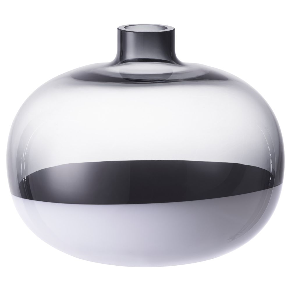 Ваза ФОРМЛИГ, светло-серый, белый (16 см) - фото 1