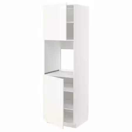 METOD Высок шкаф д/духовки/2дверцы/полки