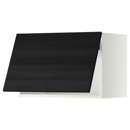 Горизонтальный навесной шкаф МЕТОД, белый, Тингсрид черный