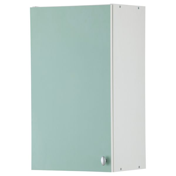 Навесной шкаф с дверцей АЛЬБРУ, светло-зеленый (40x70 см) - фото 1