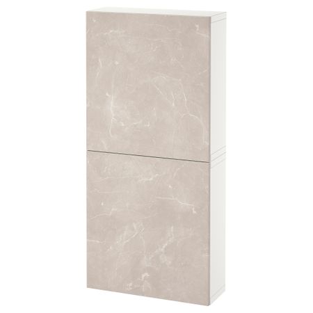 Навесной шкаф с 2 дверями, 60x22x128 cm IKEA BESTÅ БЕСТО 594.219.80