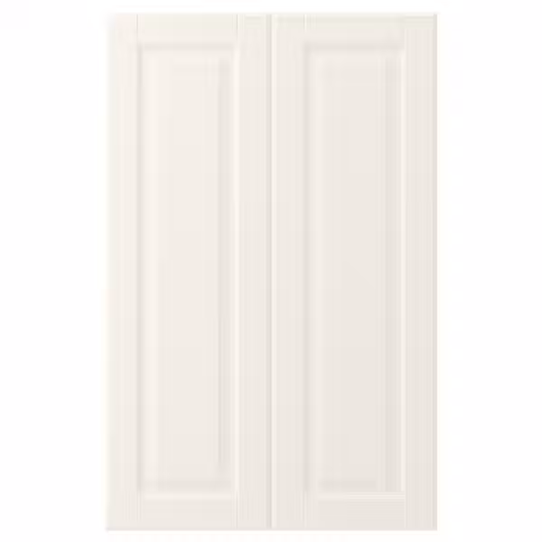 BODBYN Дверца д/напольн углового шк, 2шт - белый с оттенком 25x80 см - фото 1