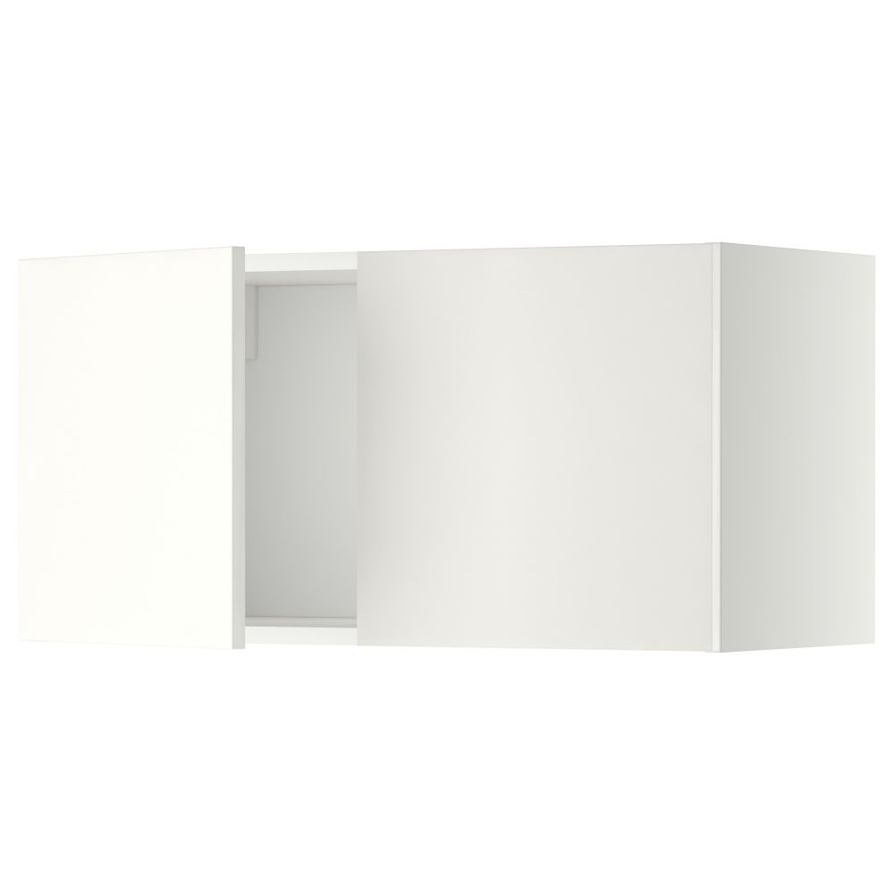 Навесной шкаф с 2 дверями МЕТОД, белый, Хэггеби белый (80x40 см) - схема-чертеж с размерами