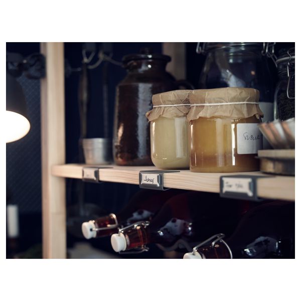 Окошко для этикетки ИВАР, серый - схема-чертеж с размерами