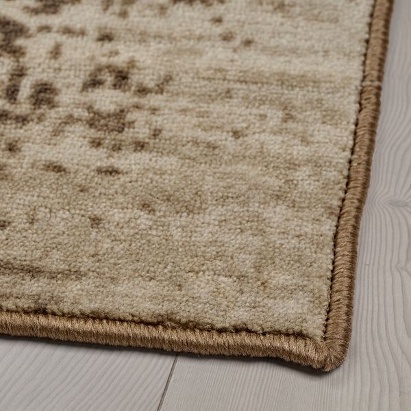 Ковер, короткий ворс, с рисунком, бежевый, 80x125 см IKEA ГЕРЛЕВ 404.537.11 - схема-чертеж с размерами