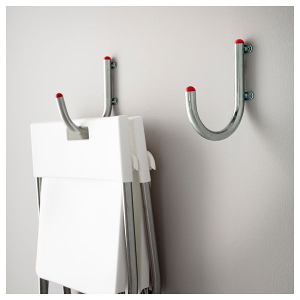 Крючок РИГЕЛЬ, оцинковка, красный (15x19 см) - фото 2