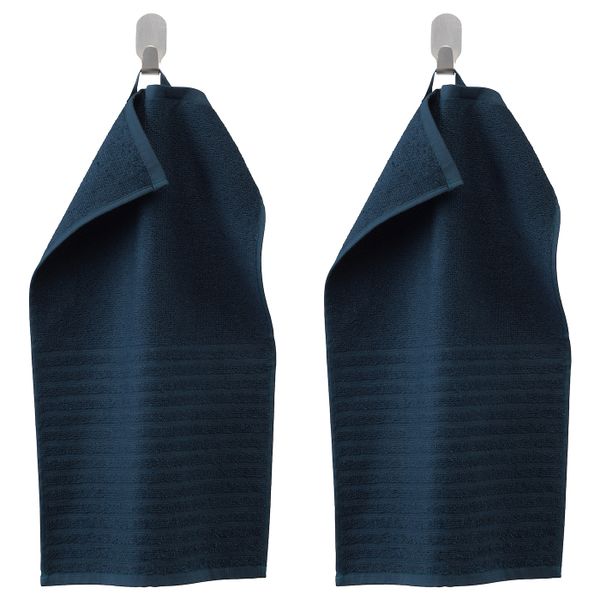 Полотенце, темно-синий 30x50 см IKEA VÅGSJÖN ВОГШЁН 003.536.00 - фото 1