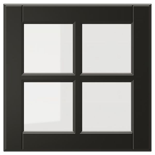 BODBYN Стеклянная дверь - чёрный 40x40 см - фото 1