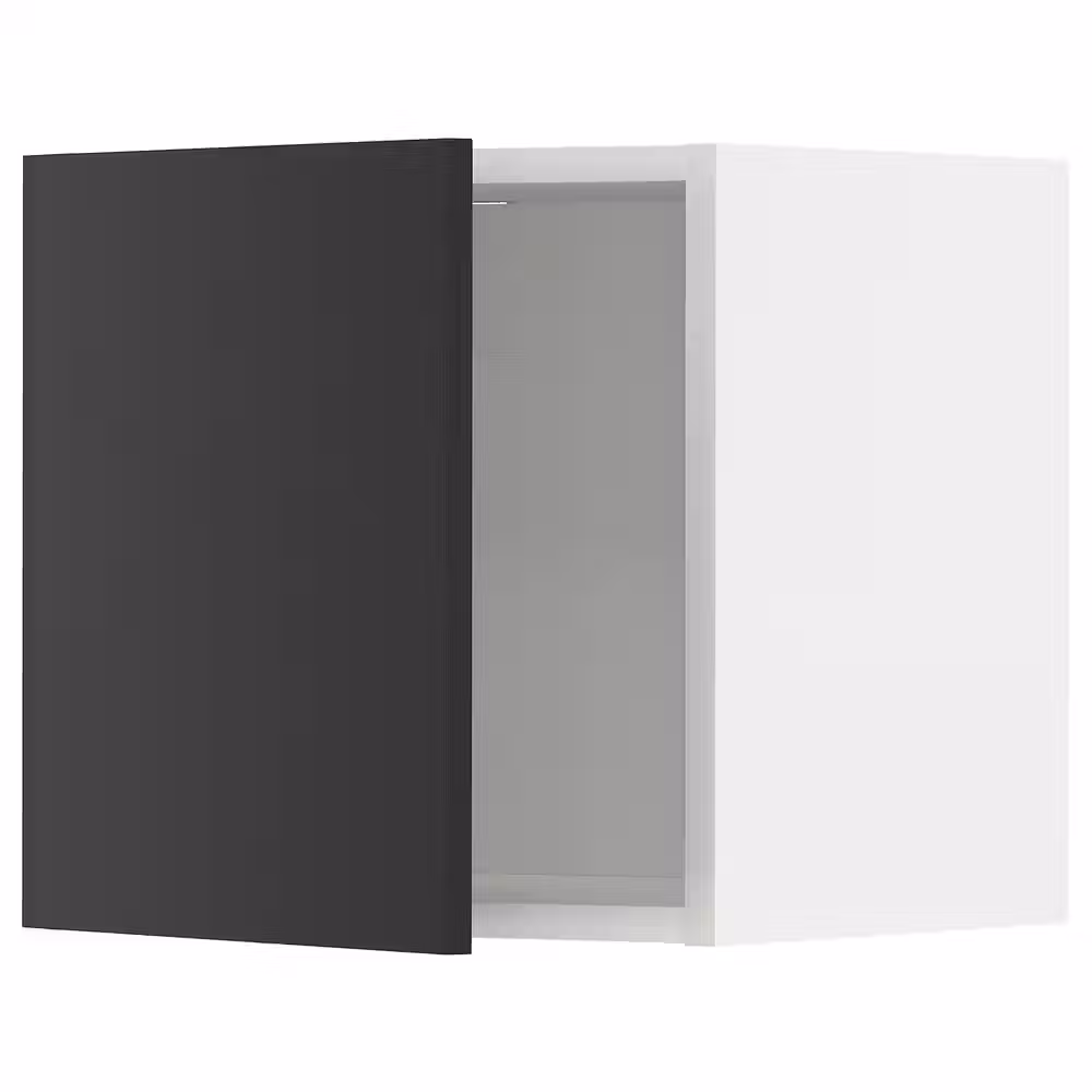 METOD Навесной шкаф - белый/Nickebo матовый антрацит 40x40 см - фото 1