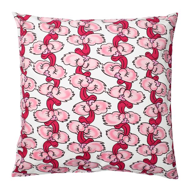 Чехол на подушку СТУНСИГ, мордочки (65x65 см) - схема-чертеж с размерами