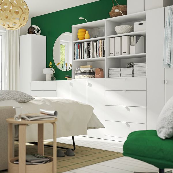 LASTARE Комбинация д/хранения - белый 80x42x101 см - фото 3