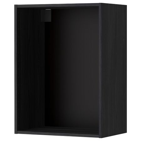 Каркас навесного шкафа, под дерево черный, 60x37x80 см IKEA METOD МЕТОД 602.055.41