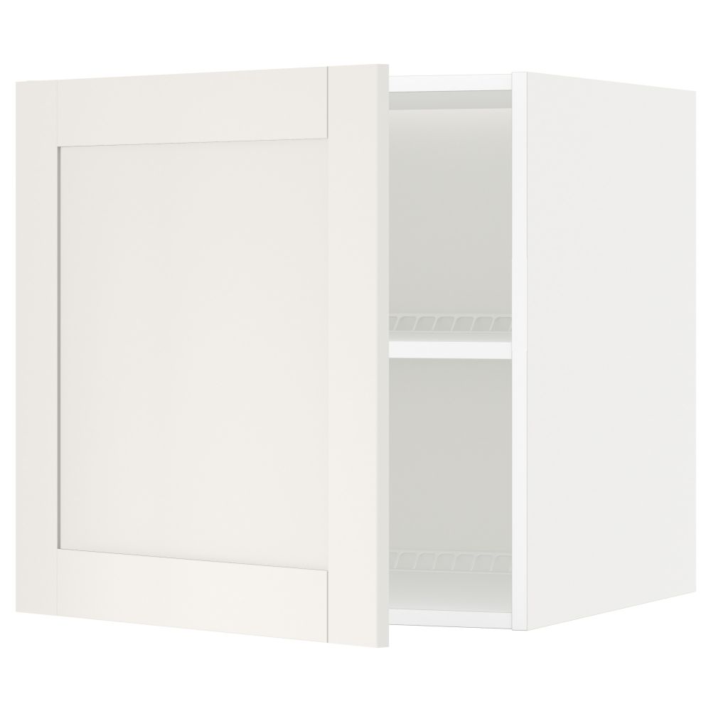 Верхний шкаф на холодильник, морозильник МЕТОД, белый, Сэведаль белый - схема-чертеж с размерами