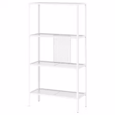 BAGGEBO Стеллаж - металлический/белый 60x25x116 см
