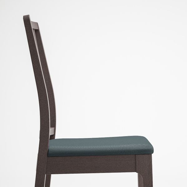 Стул, темно-коричневый/Идекулла синий IKEA EKEDALEN ЭКЕДАЛЕН 493.180.64 - фото 4