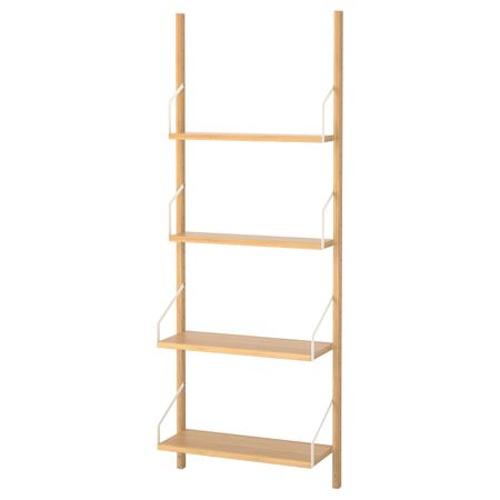 Комбинация полок, бамбук 66x25x176 см IKEA SVALNÄS СВАЛЬНЭС 992.050.69