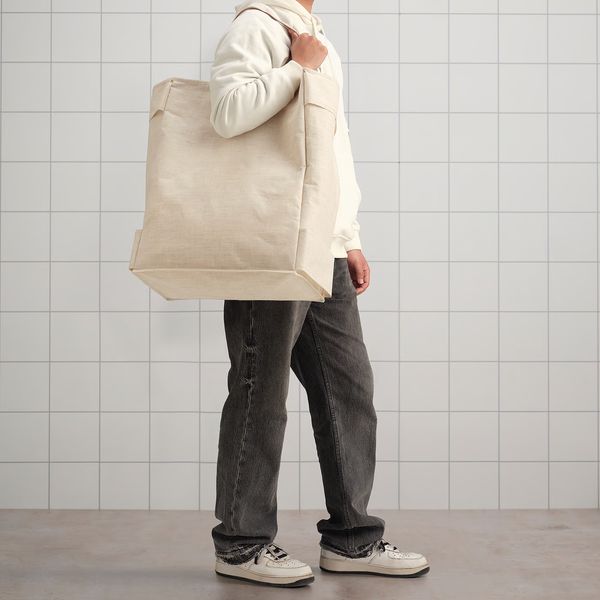 PURRPINGLA Мешок/контейнер для белья на опоре - бежевый 42 л - фото 4