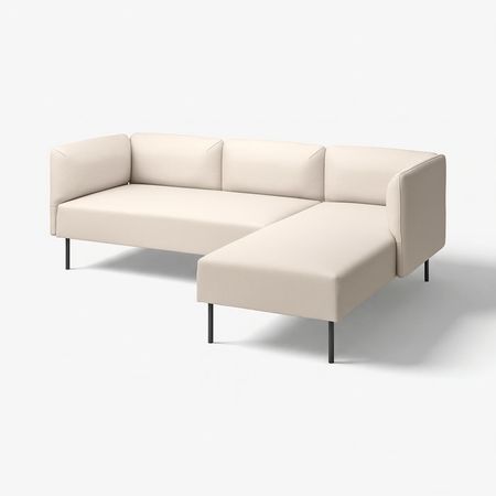 LILLEHEM 3-местн модульный диван с козеткой - Vissle/бежевый металлический