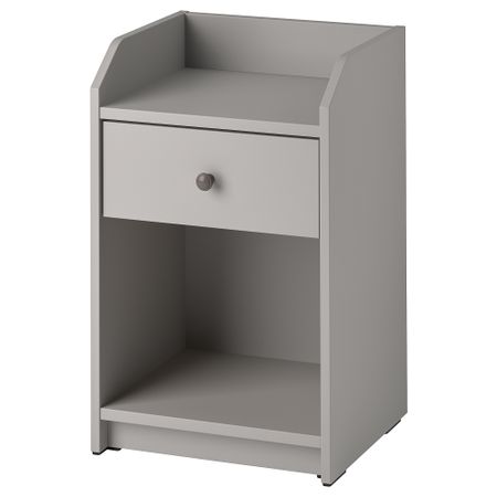 Тумба прикроватная, серый, 40x36 см IKEA HAUGA ХАУГА 404.889.61