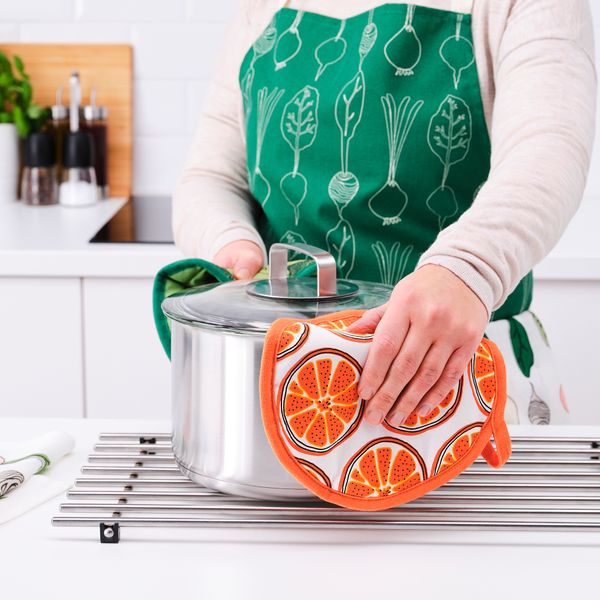 Прихватка, с рисунком, оранжевый IKEA TORVFLY ТОРВФЛЮ 704.930.51 - фото 4