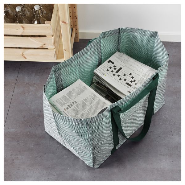 Сумка, большая ЮППЕРЛИГ, зеленый, белый (71 л) - фото 3