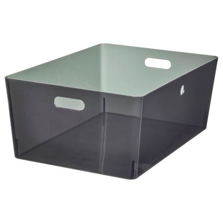 Контейнер, прозрачный черный, 37x54x21 см IKEA KUGGIS КУГГИС 105.685.15